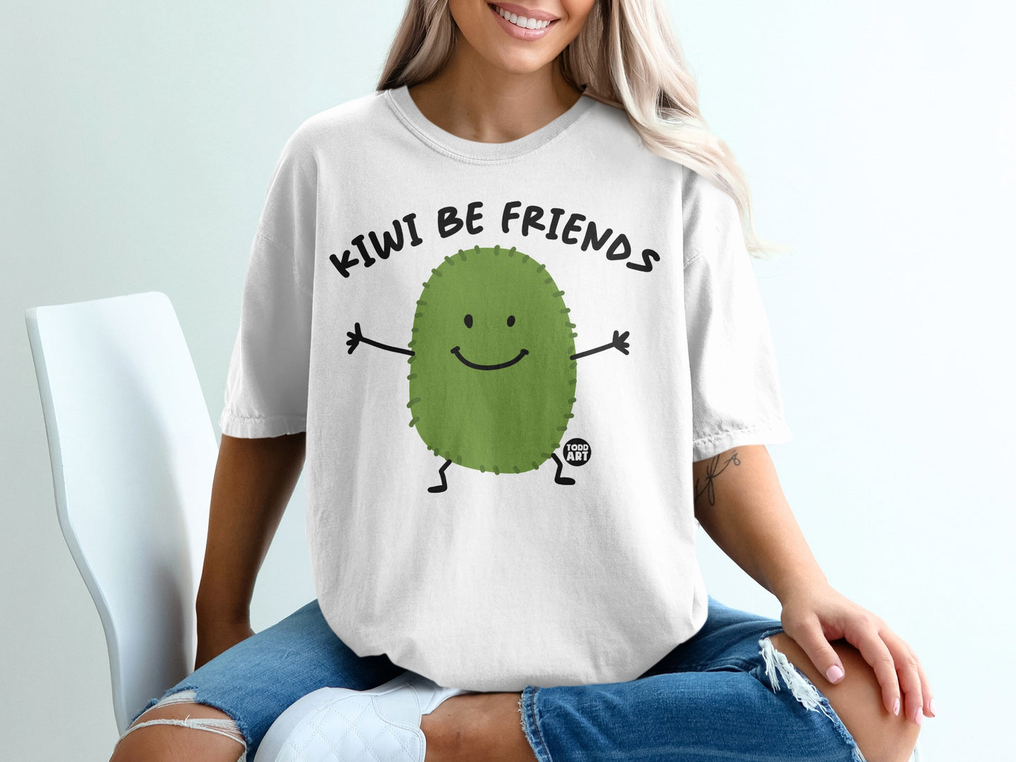 Kiwi Be Friends Green Character Design Smiling product type