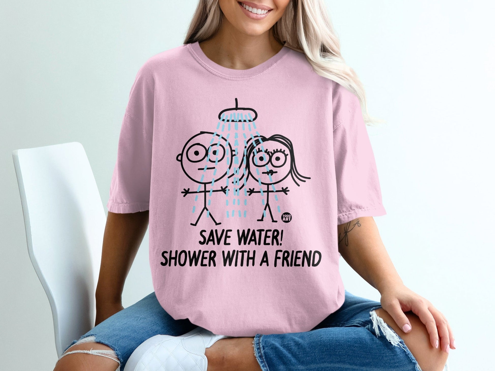 Save Water Shower With a Friend Graphic Tee