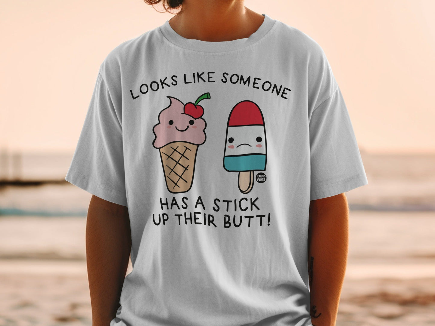 Looks Like Someone Ice Cream Popsicle T-shirt