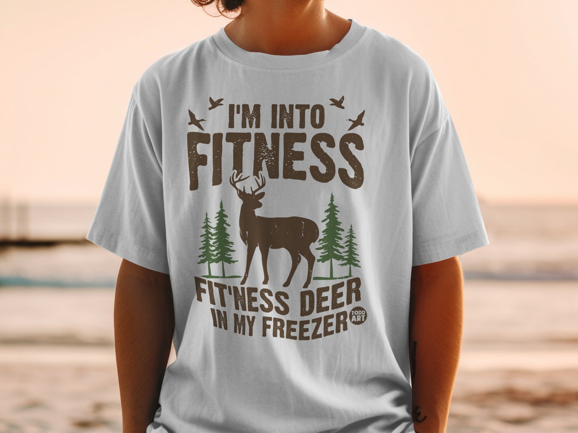 I'm Into Fitness Deer In My Freezer Shirt Product
