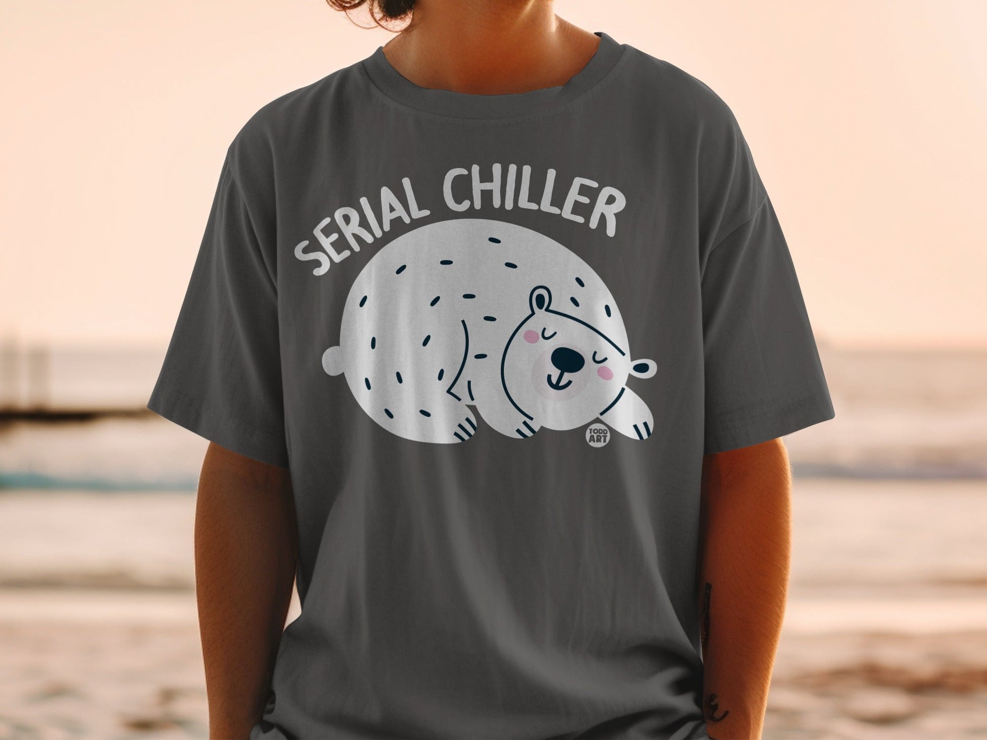 Serial Chiller Polar Bear Graphic T-Shirt
