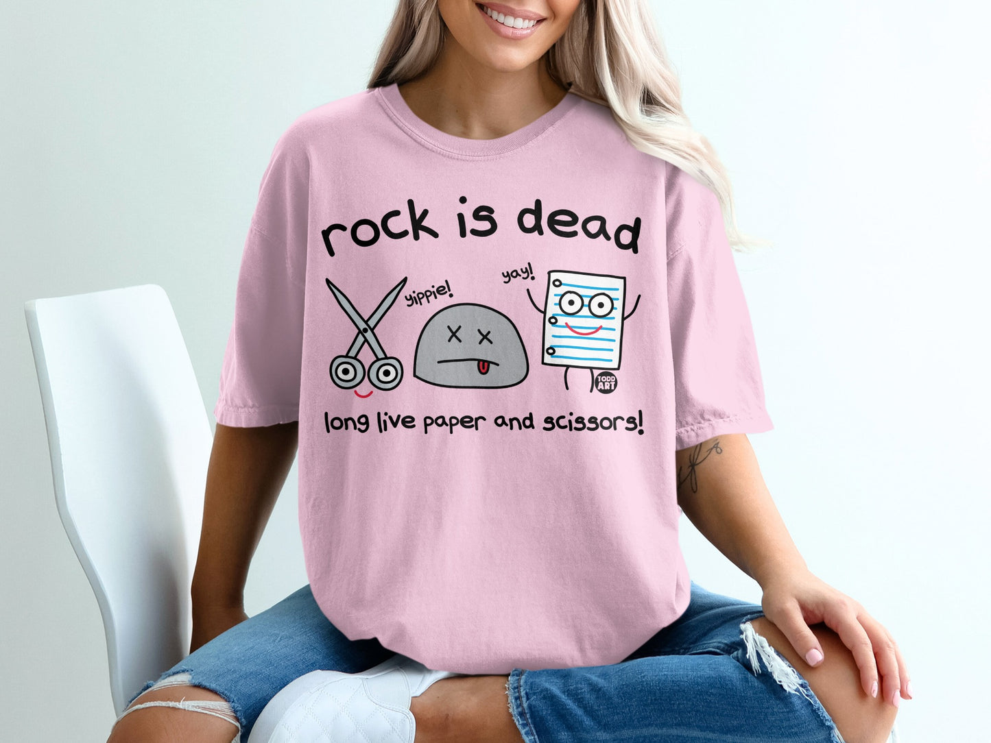 Rock is Dead Long Live Paper And Scissors product type