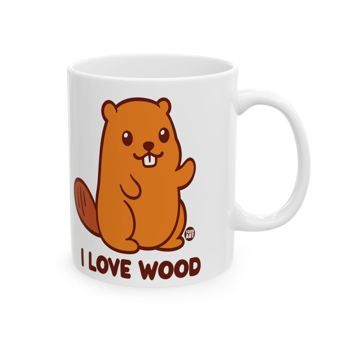 Beaver Love Todd Art Mug