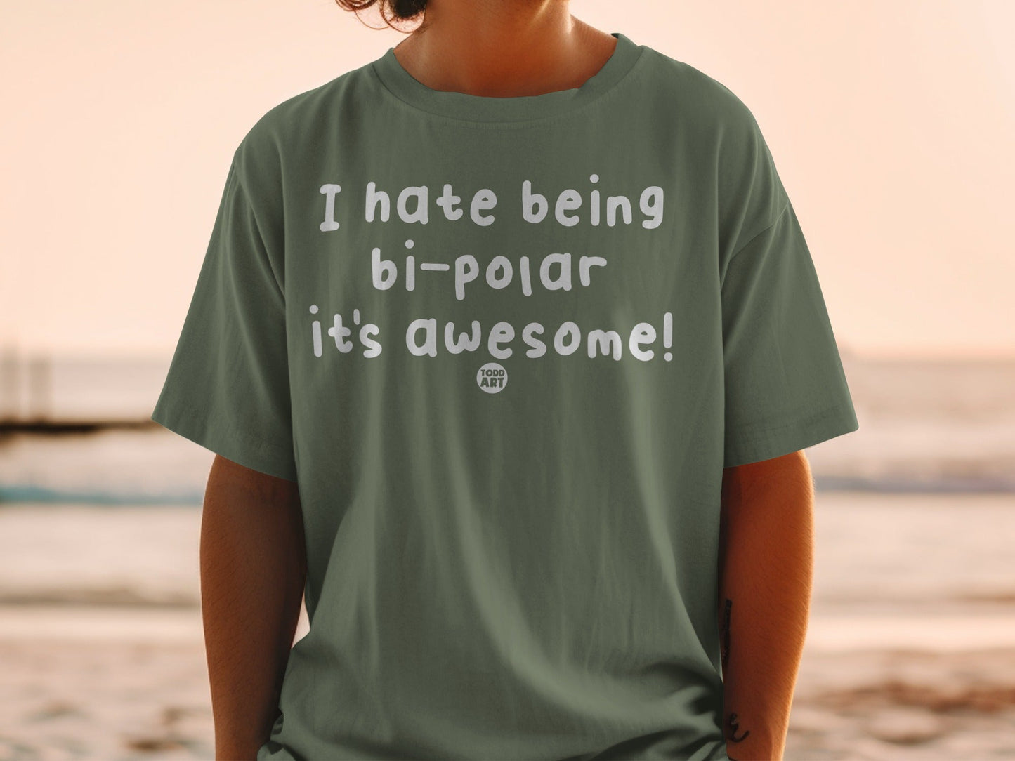 I Hate Being Bi-Polar It's Awesome Graphic Tee
