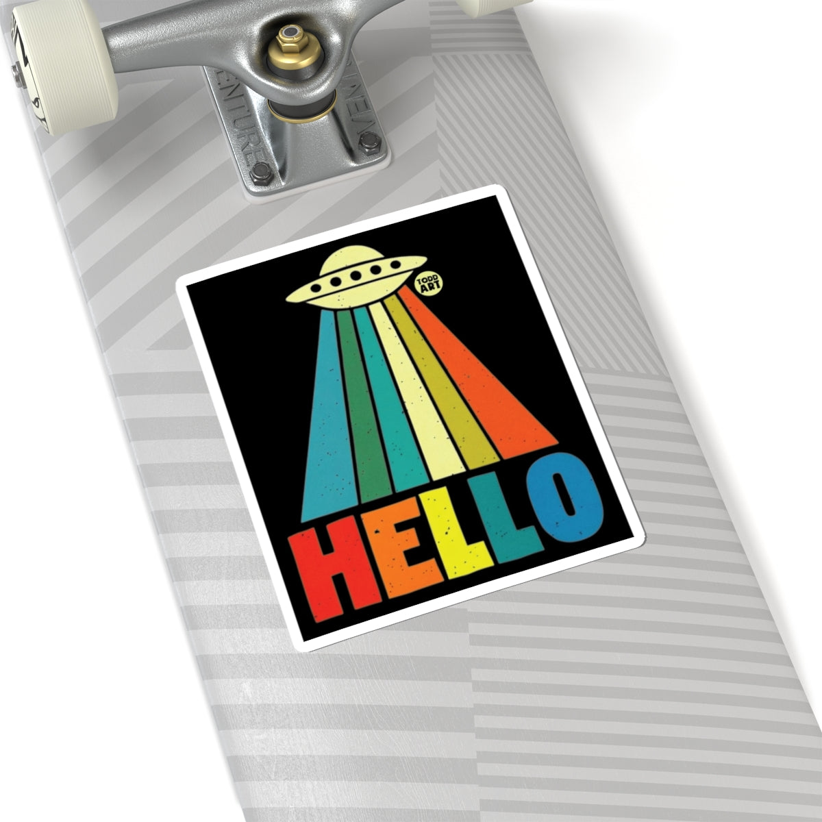 Hello from Space Todd Art Sticker