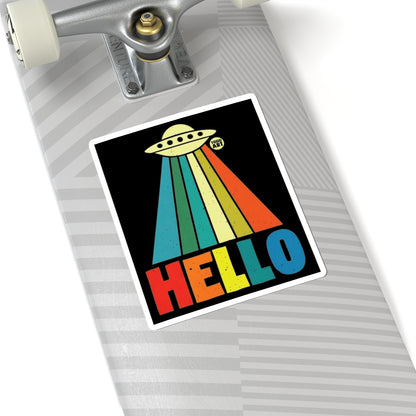 Hello from Space Todd Art Sticker