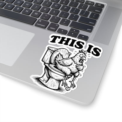 Toilet TroublesTodd Art Sticker