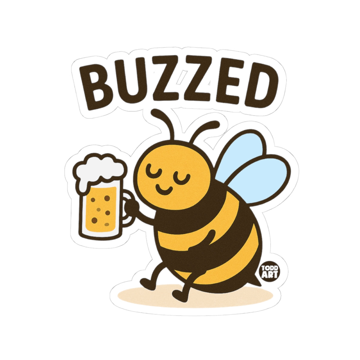 Buzzed Todd Art Sticker