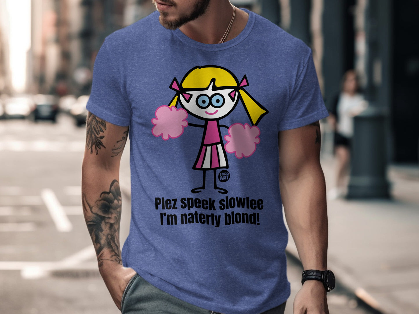 Pleez speek slowlee I'm naterly blond t-shirt