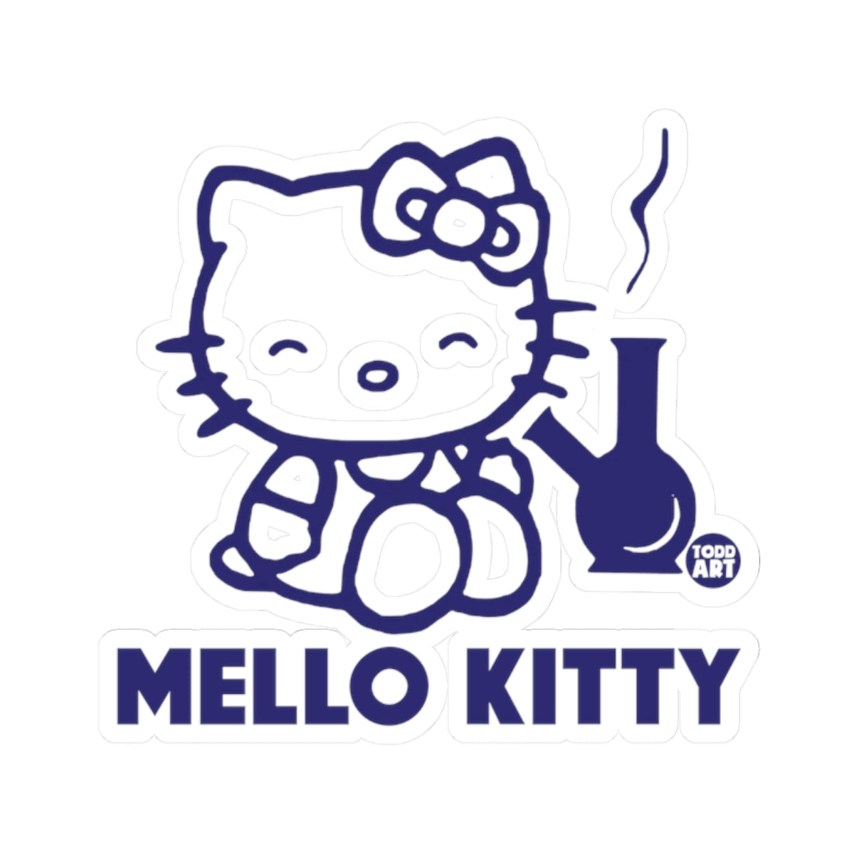 Mello Kitty Todd Art Sticker