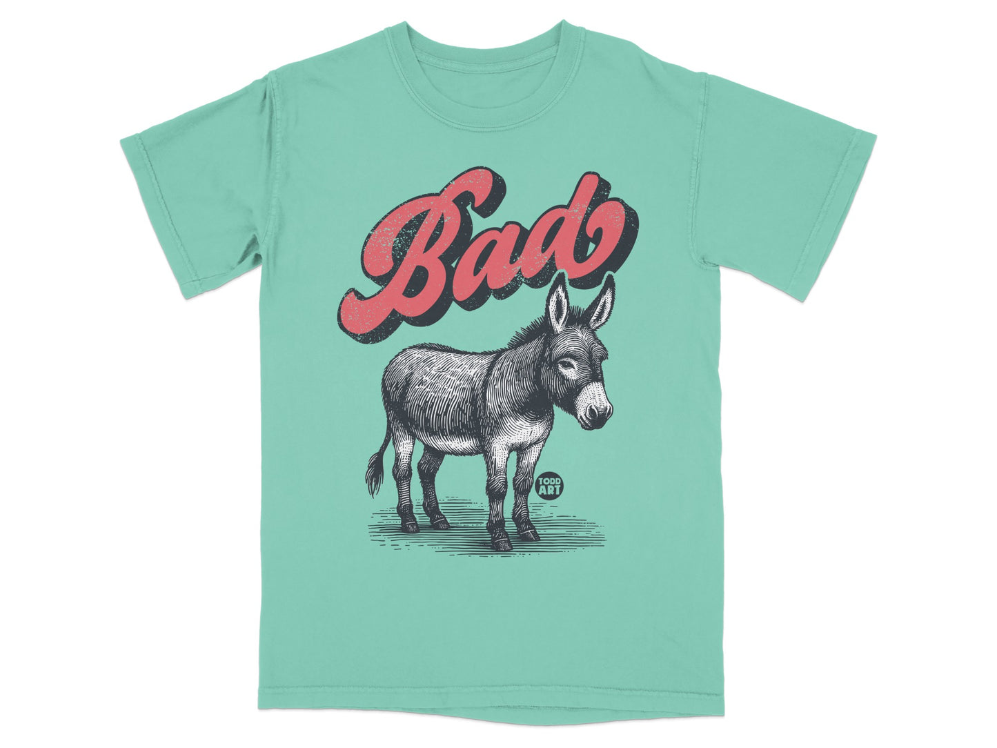 Bad Donkey Graphic Print T-Shirt for Trendy Style