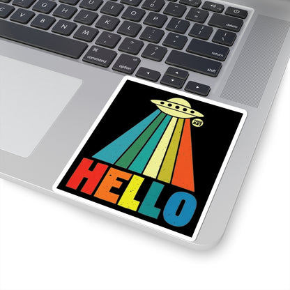 Hello from Space Todd Art Sticker