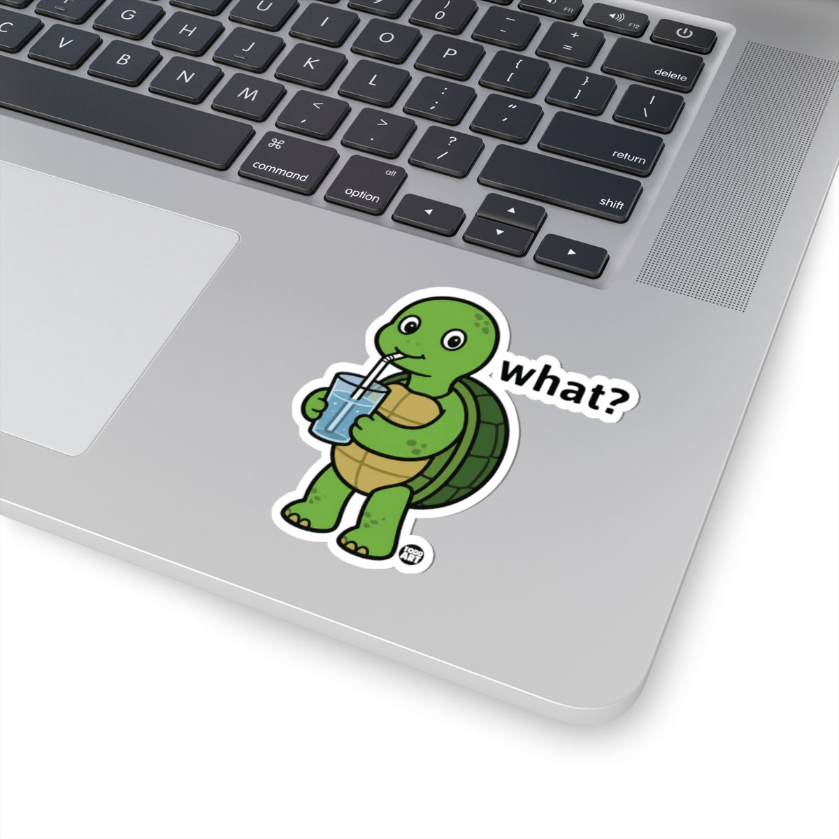Turtle Drinking WaterTodd Art Sticker