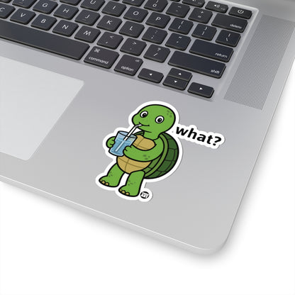 Turtle Drinking WaterTodd Art Sticker