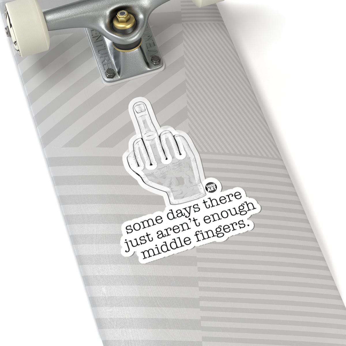 Middle FingerTodd Art Sticker