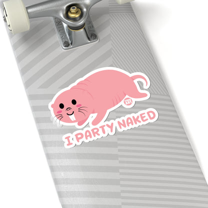 Party NakedTodd Art Sticker