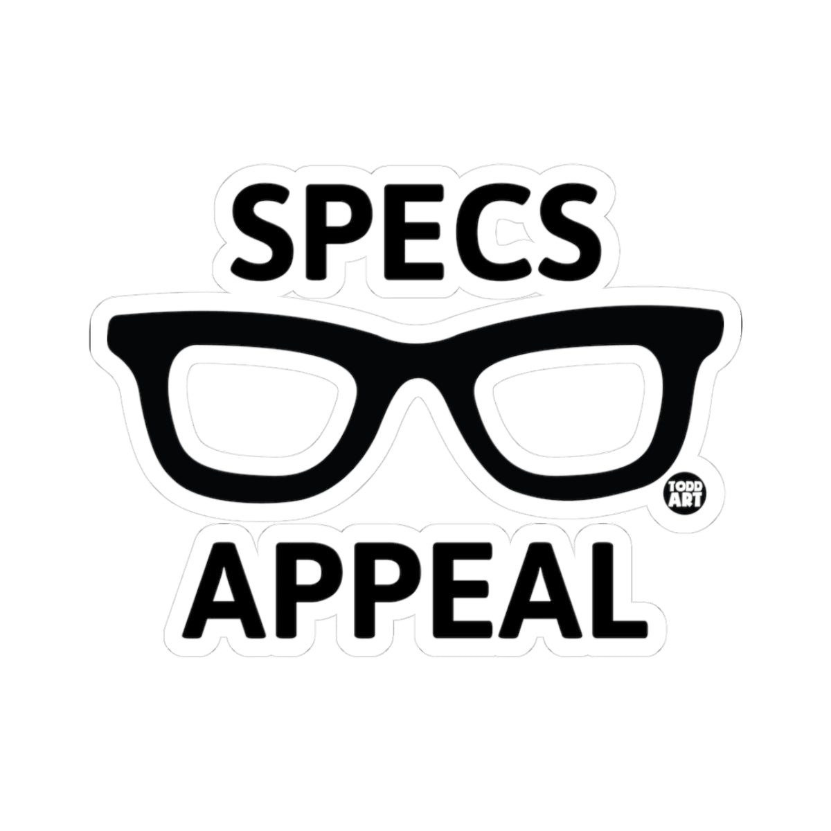 Specs AppealTodd Art Sticker