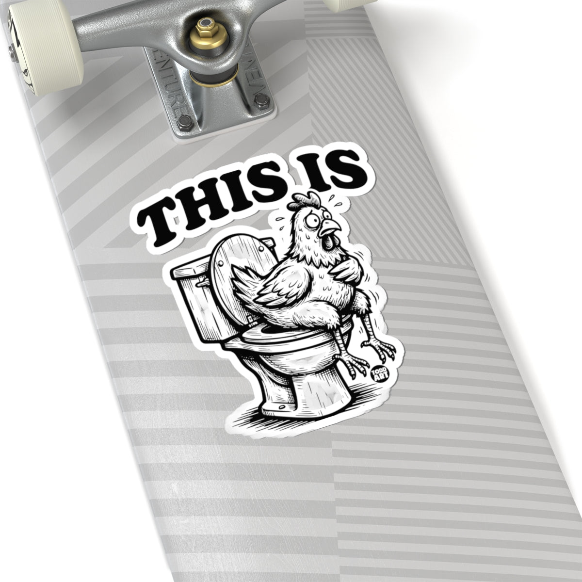 Toilet TroublesTodd Art Sticker