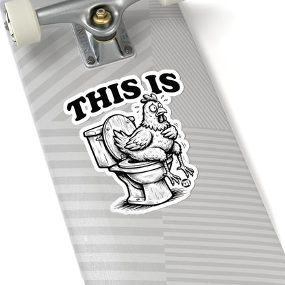 Toilet TroublesTodd Art Sticker