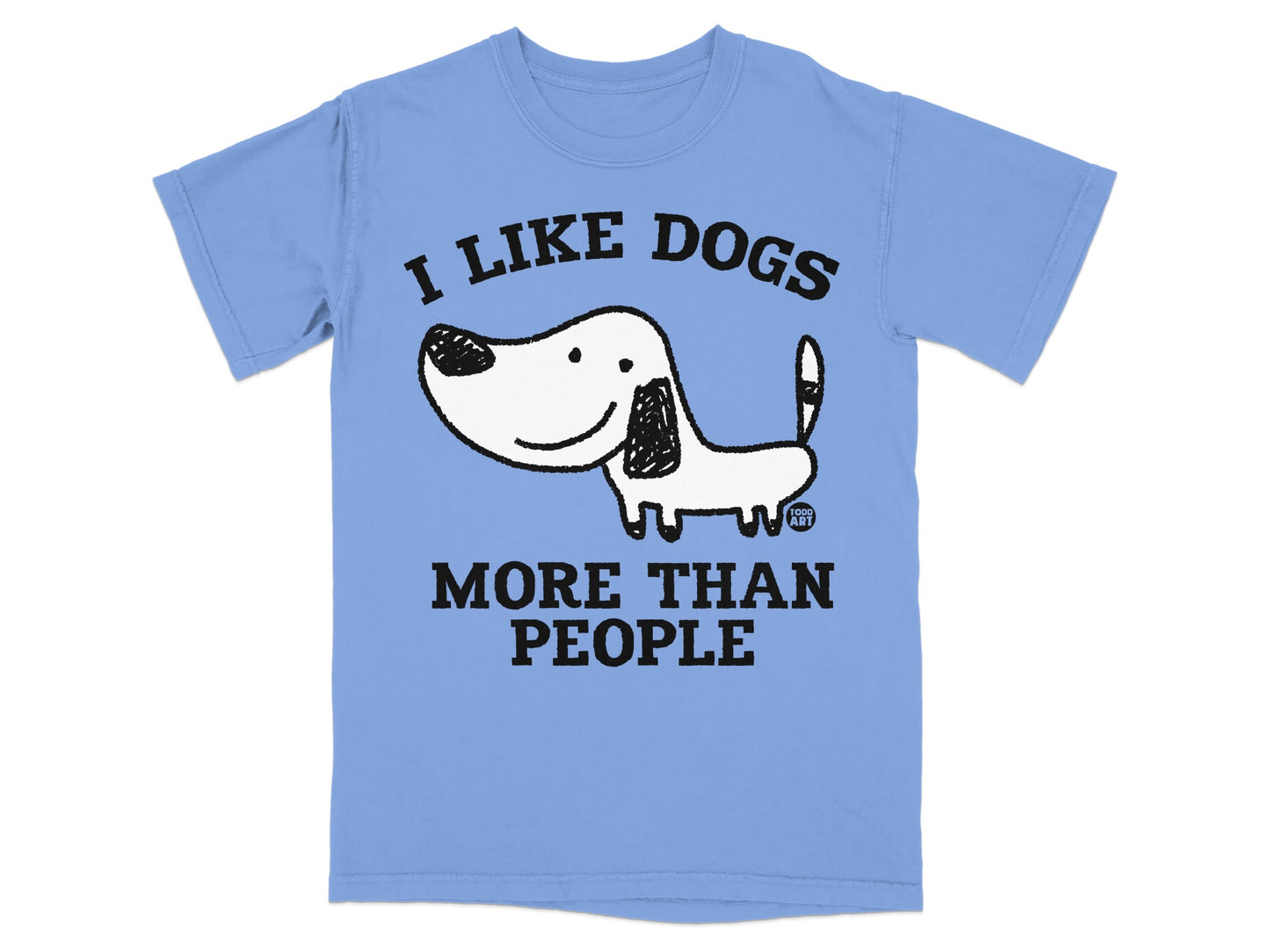 I Like Dogs More Than People Funny Dog Lover T-Shirt