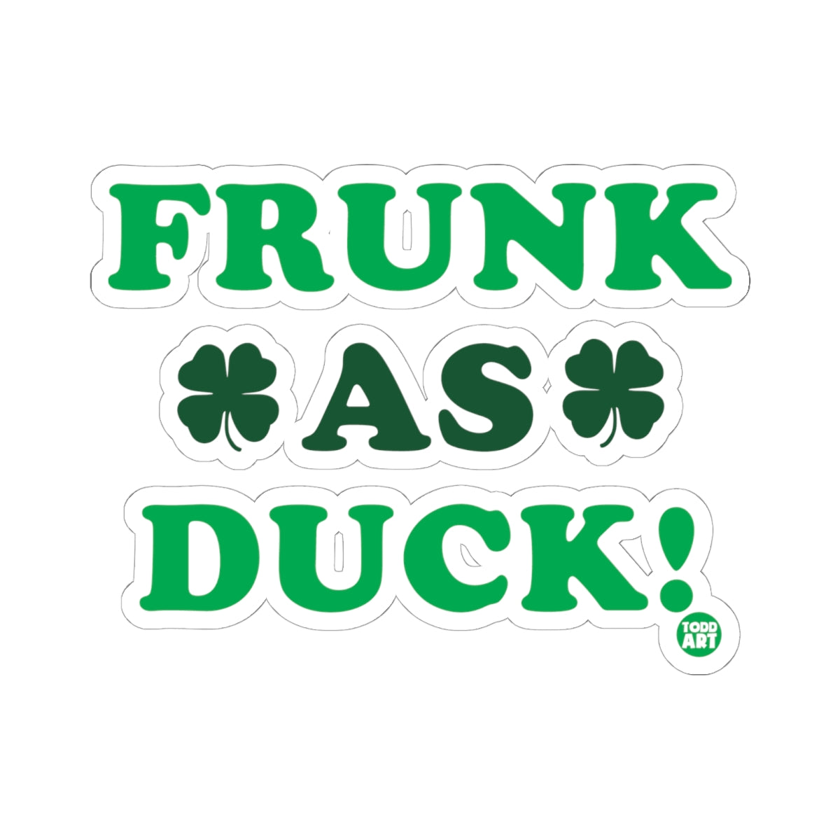 Lucky Irish CharmTodd Art Sticker