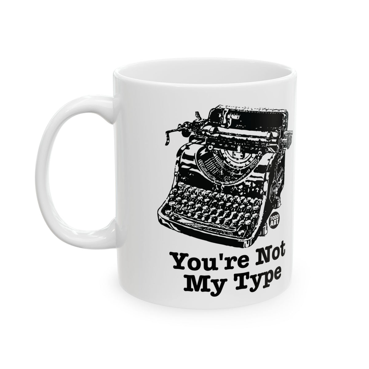 Typewriter Blues Todd Art Mug