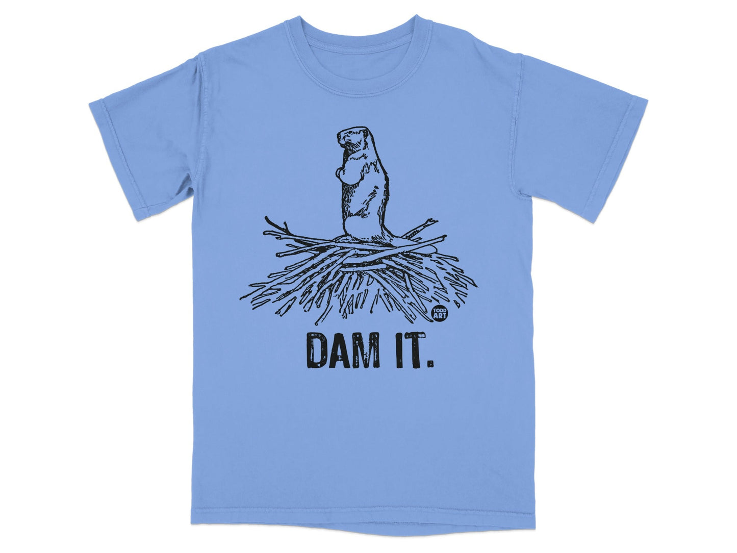 Dam It Beaver Illustration T-Shirt