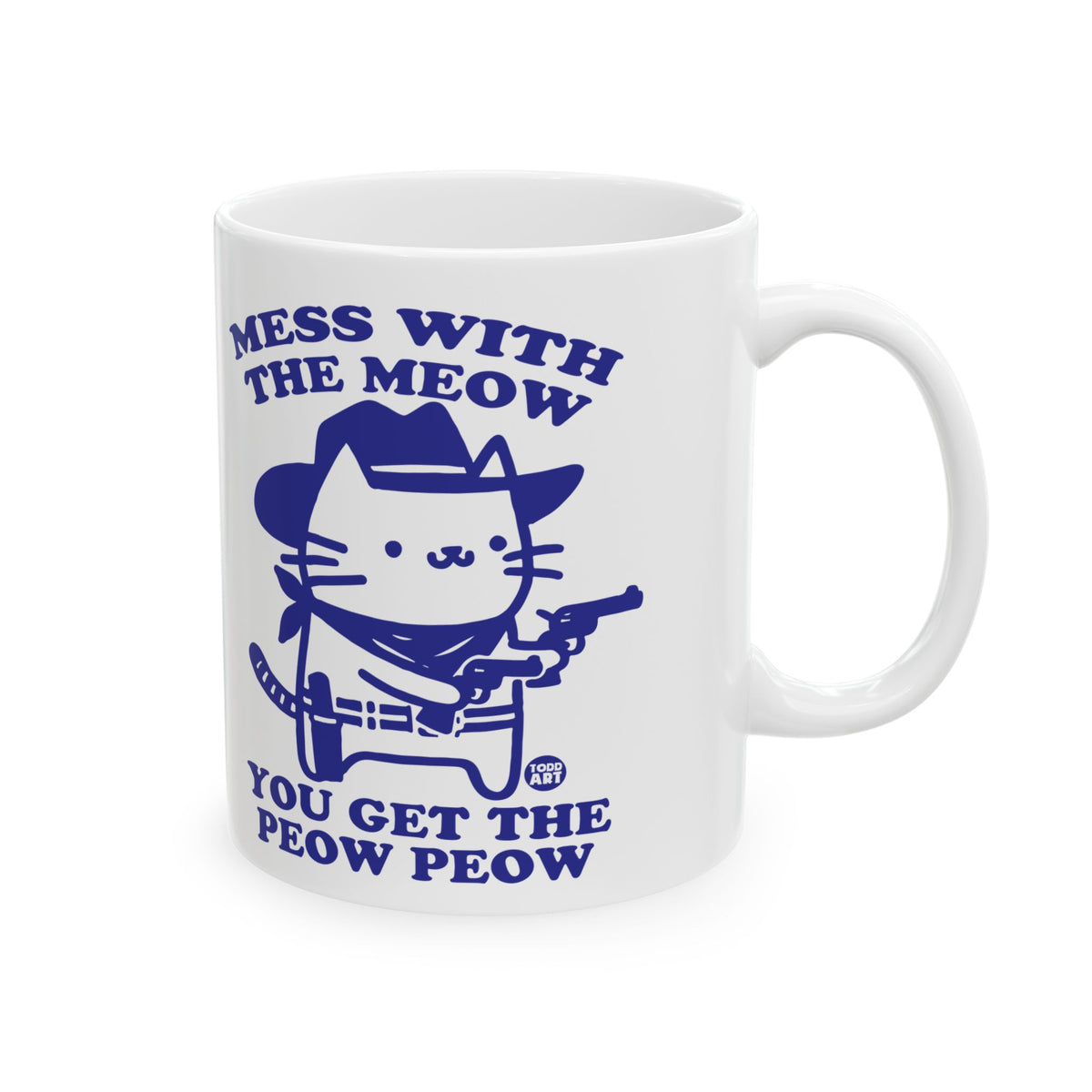 Cowboy Cat Gunslinger Todd Art Mug