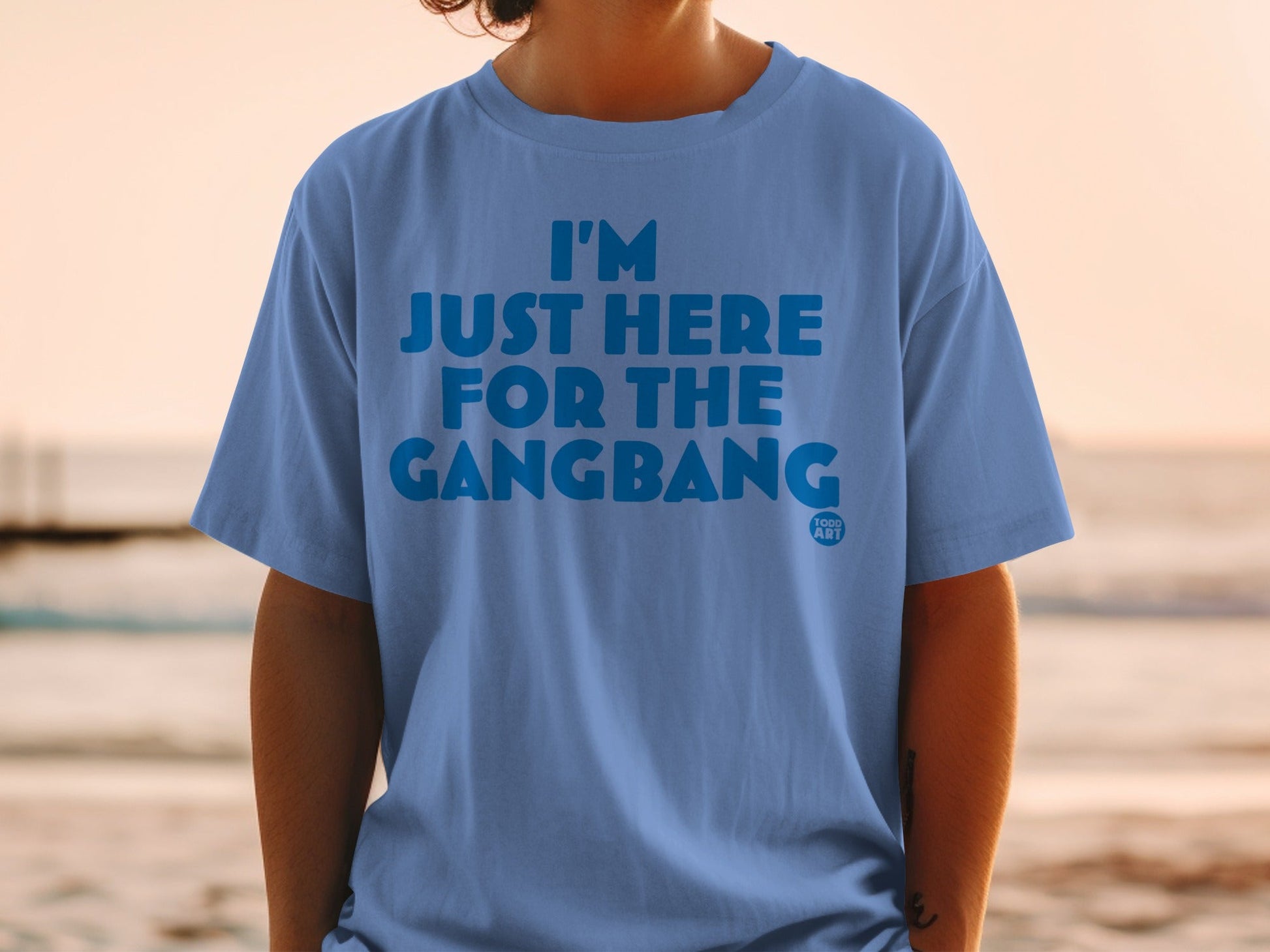 I'm Just Here For The Gangbang Funny Shirt