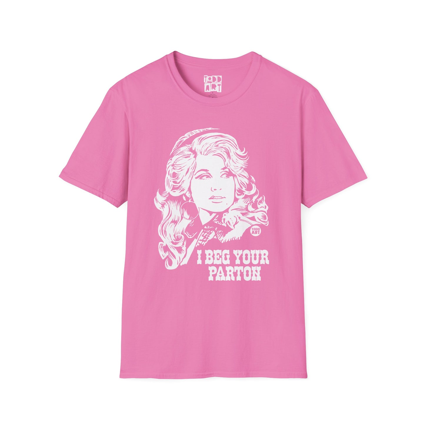 Dolly Parton Portrait T-Shirt — “I Beg Your Parton” Retro Country Graphic Tee