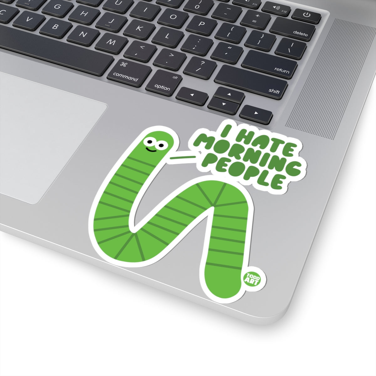 Grumpy WormTodd Art Sticker