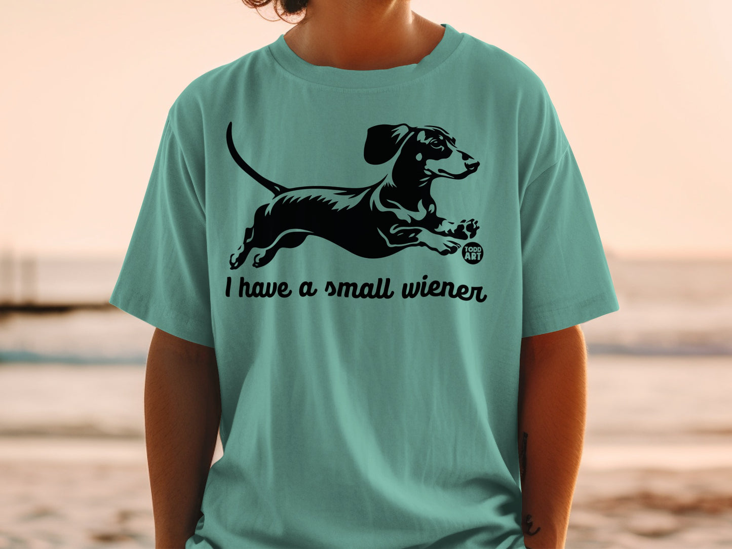 I Have a Small Wiener Dog Graphic T-shirt