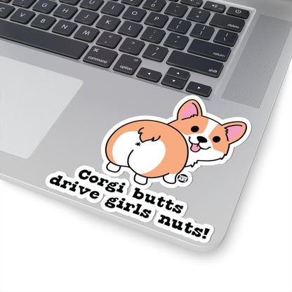 Corgi ButtTodd Art Sticker