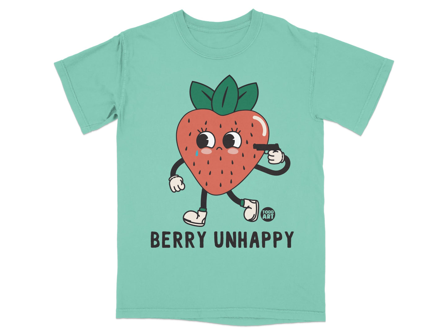 Berry Unhappy Strawberry Cartoon Gun product type