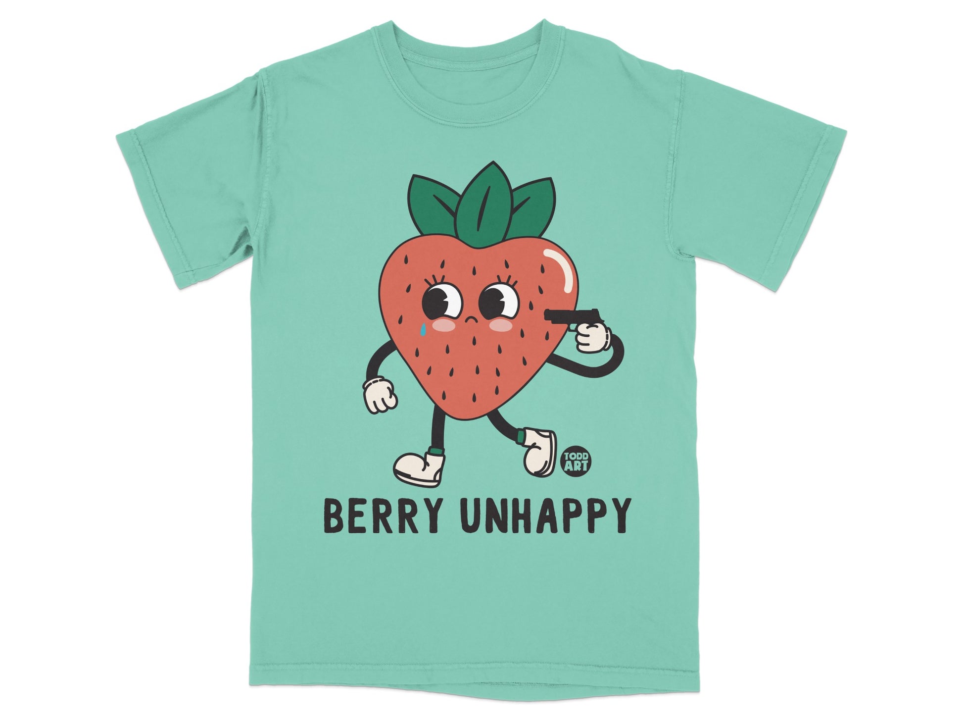 Berry Unhappy Strawberry Cartoon Gun product type