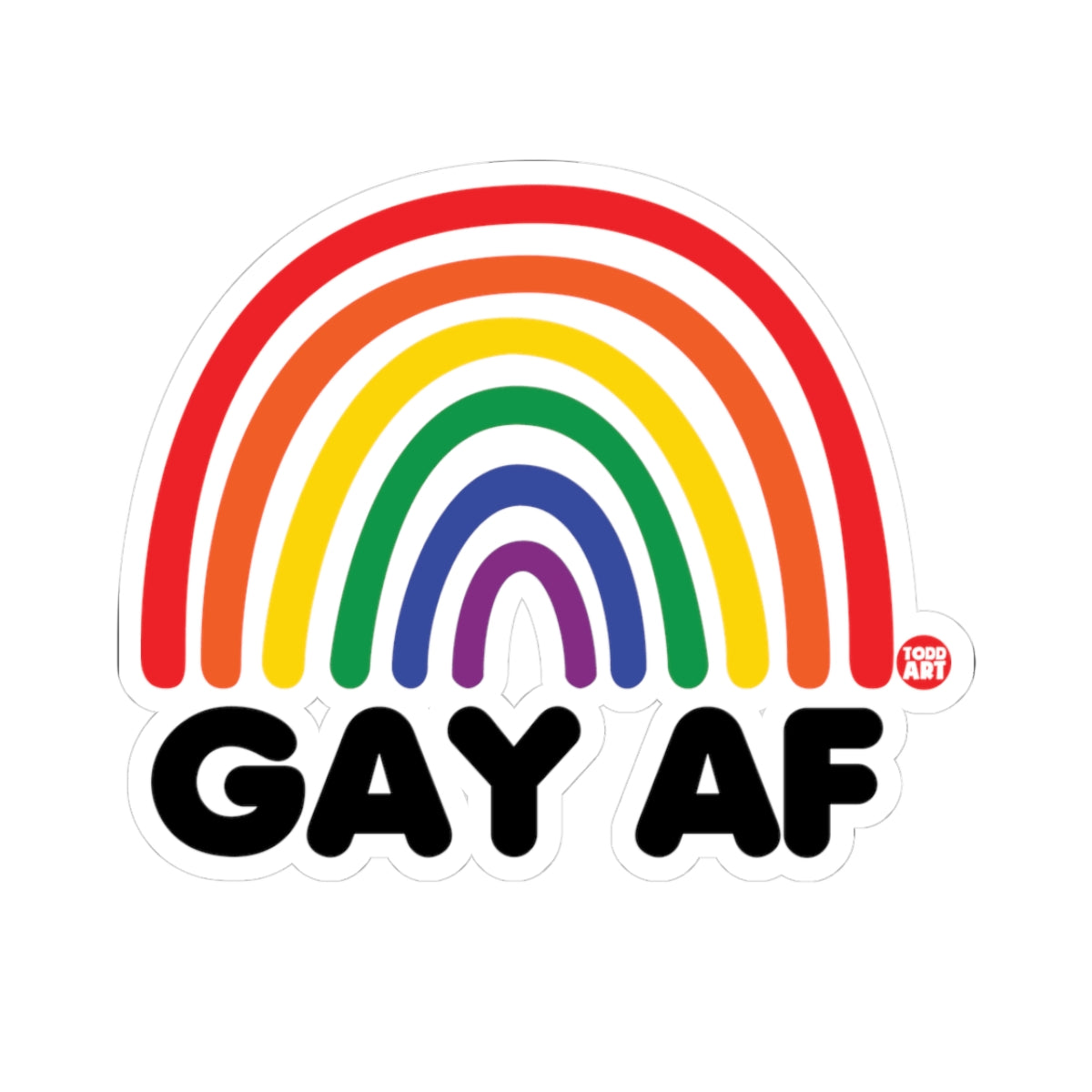 Pride Todd Art Sticker