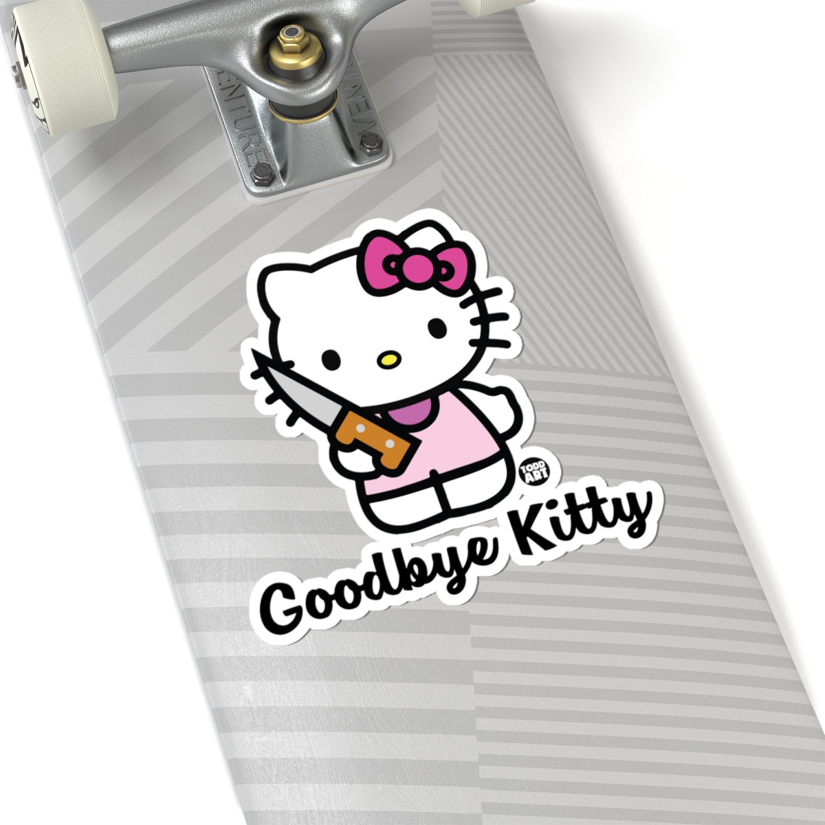 Kitty's Final Moment Todd Art Sticker