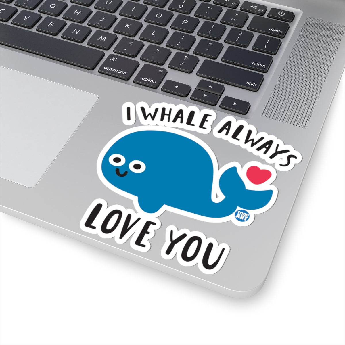 Whale LoveTodd Art Sticker