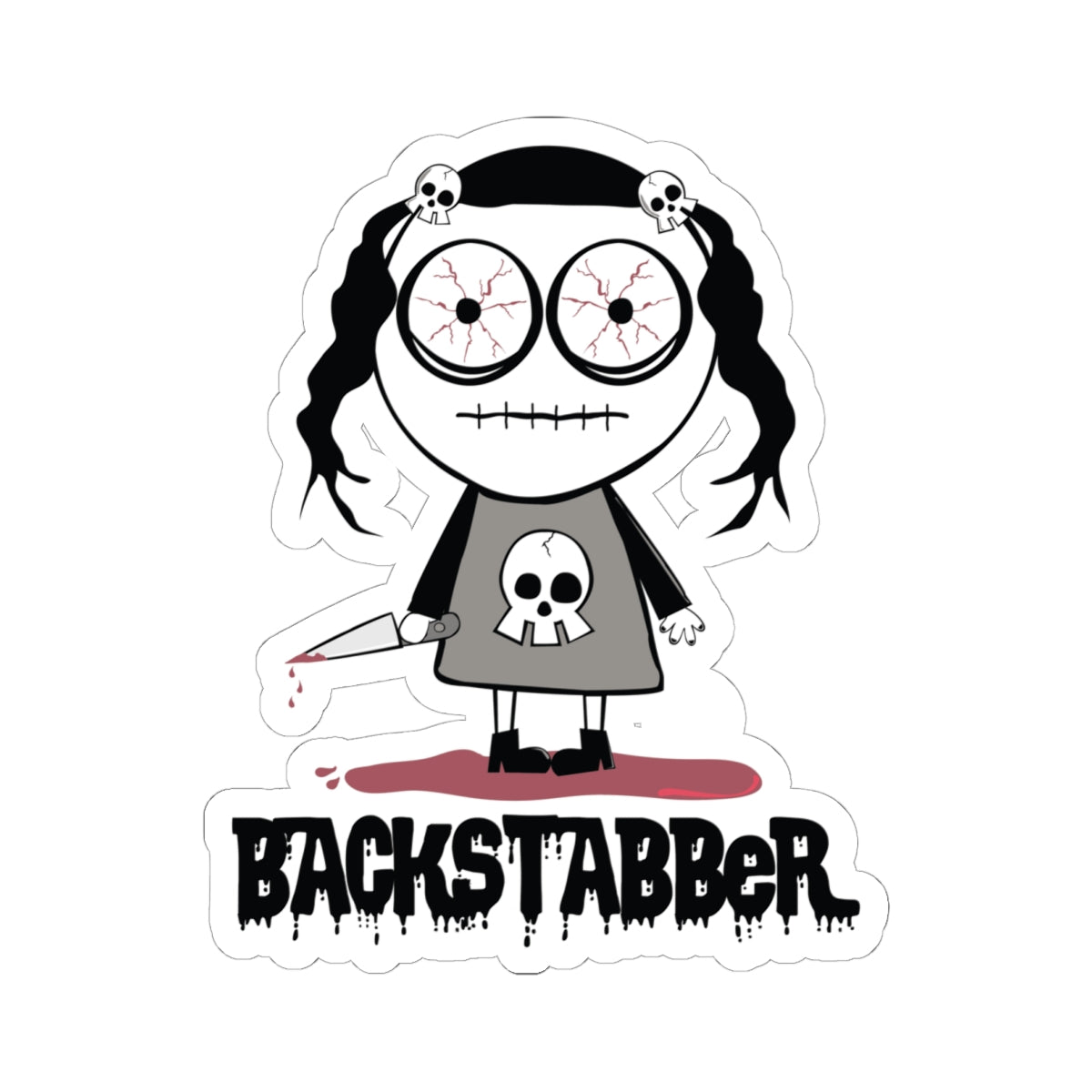 Backstabber Todd Art Sticker