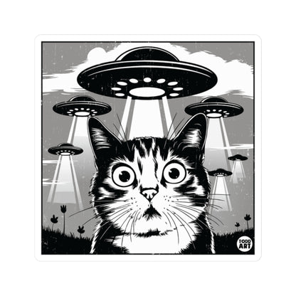 Cat AbductionTodd Art Sticker