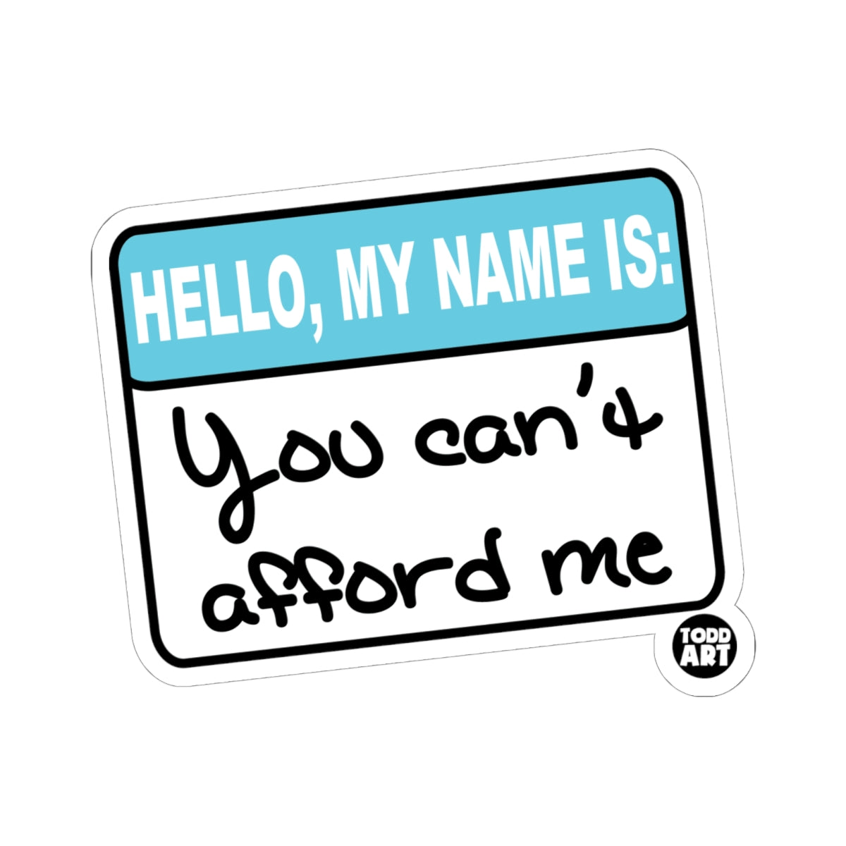 Introduction Card Todd Art Sticker
