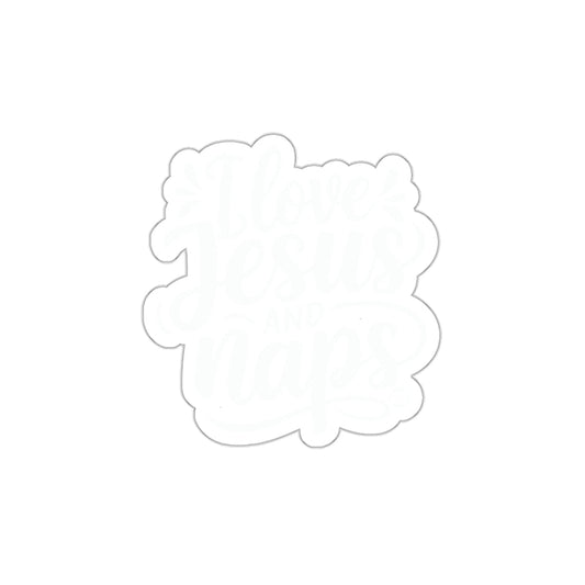 I Love Jesus and Naps Sticker Religious Vinyl Decal
