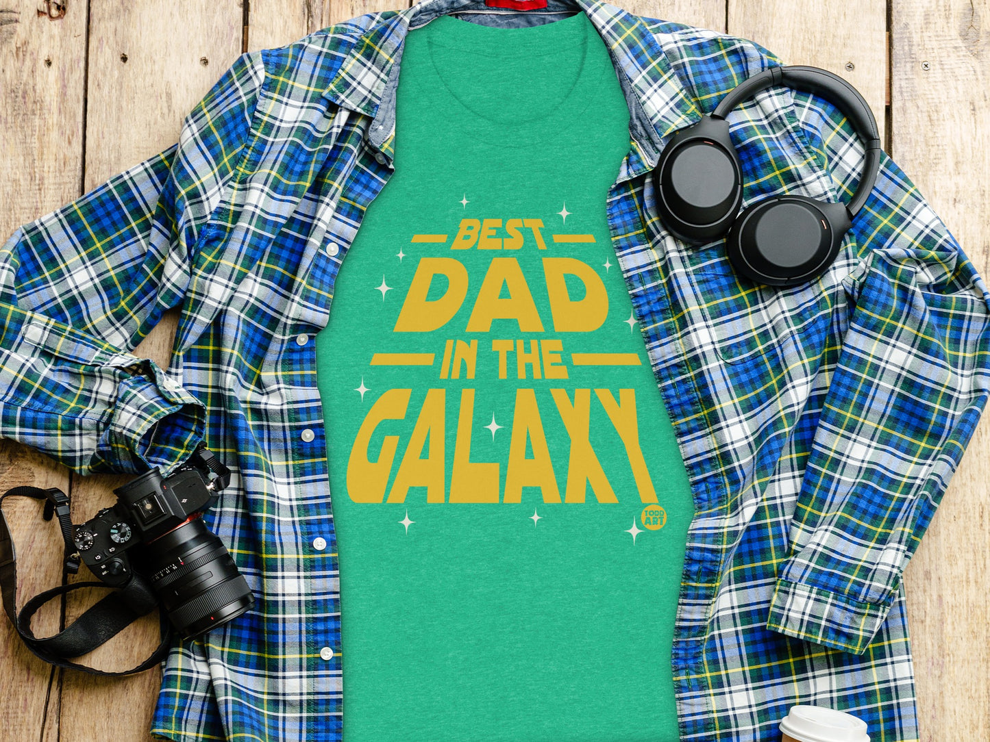 Best Dad In The Galaxy Graphic Shirt For Dads