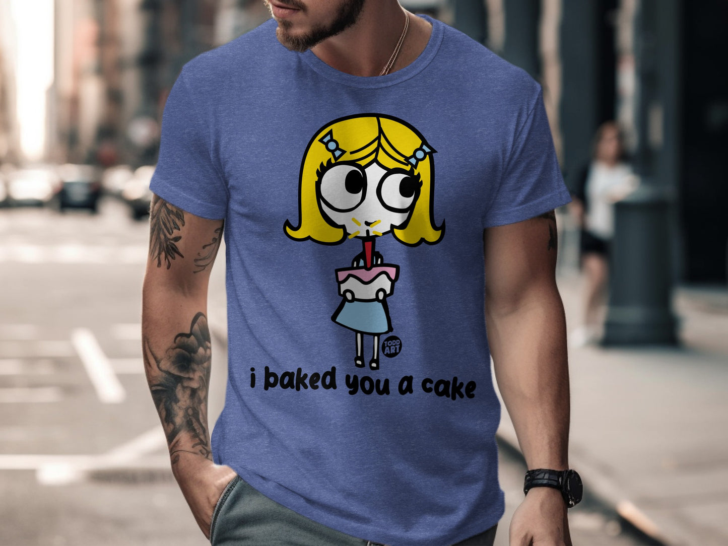 Cartoon Character I Baked You A Cake T-Shirt