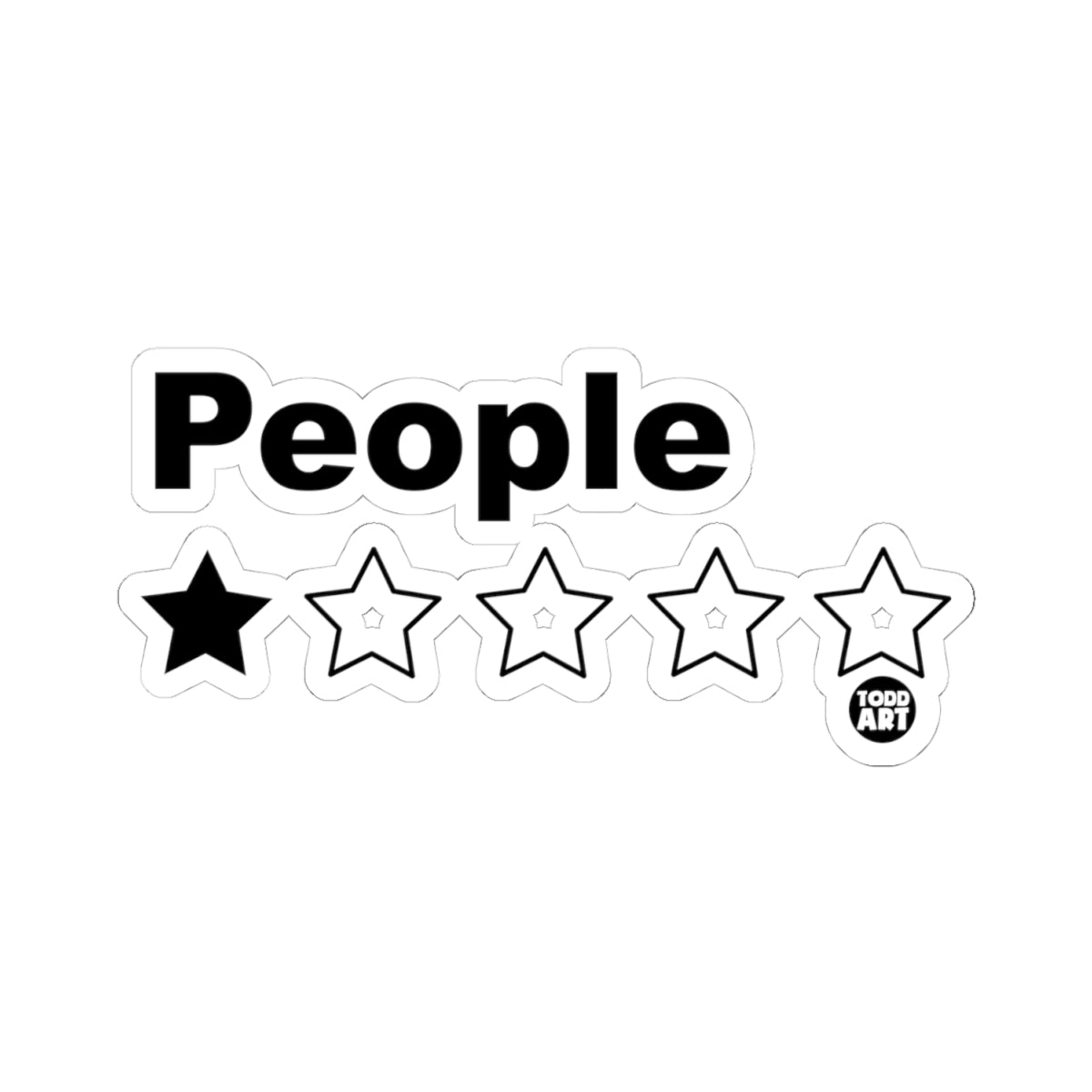 People Todd Art Sticker