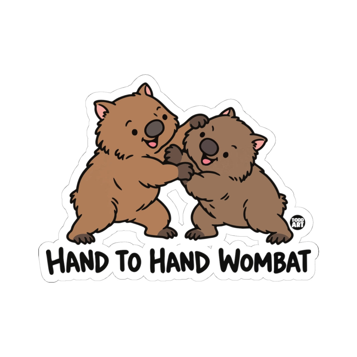 hand-hand-wombat-cute