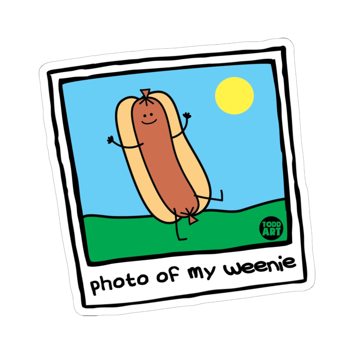 Weenie Todd Art Sticker