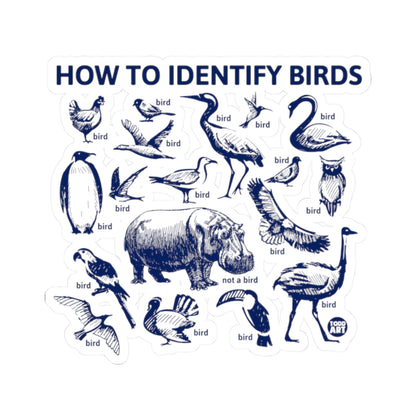 Bird Identification GuideTodd Art Sticker