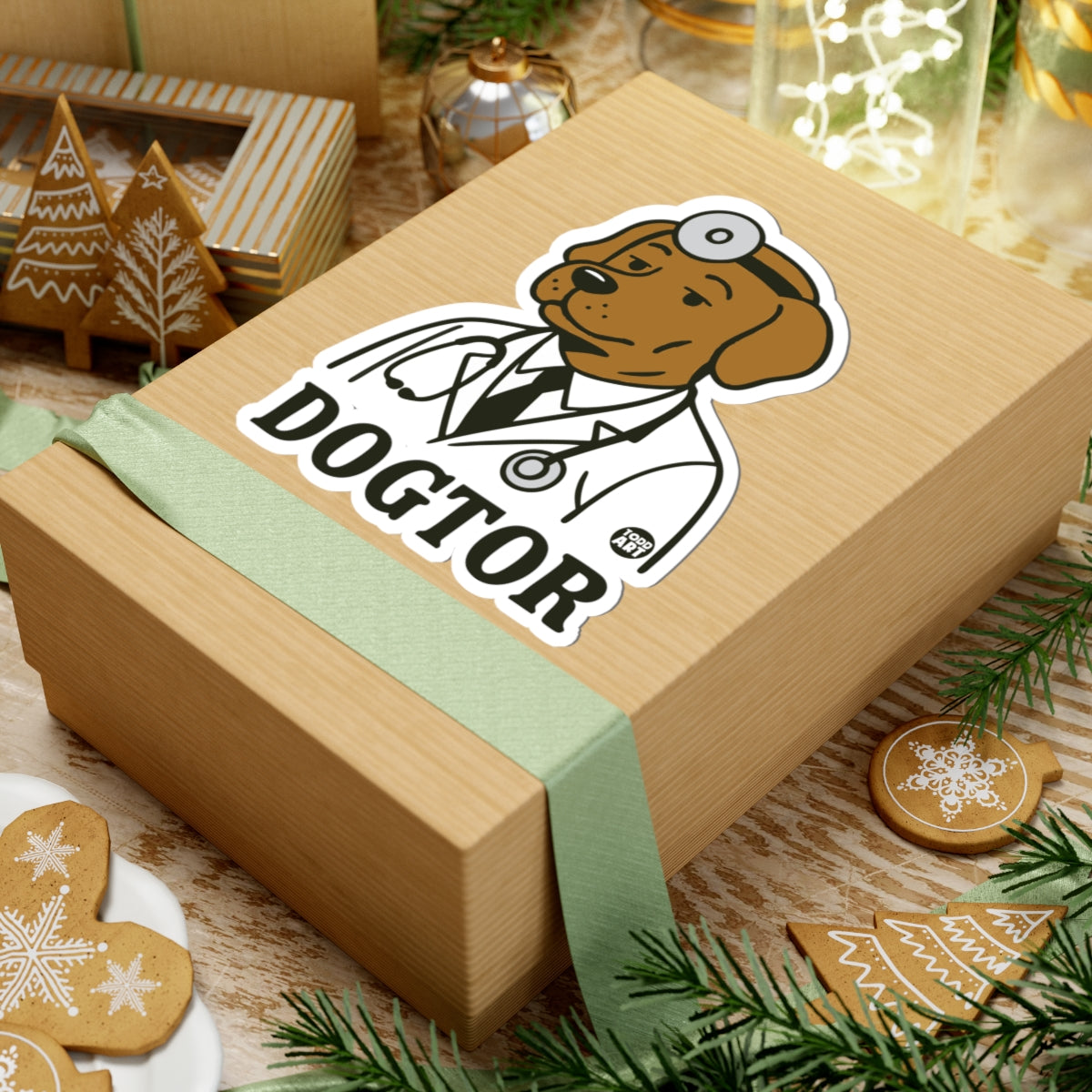 Veterinarian Todd Art Sticker