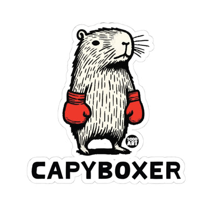 Capyboxer Todd Art Sticker